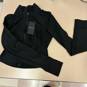 Fabletics Perfect Storm Cropped Train Jacket